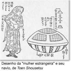 La mujer que salió en OSNI del fondo del mar en Japón en 1803
